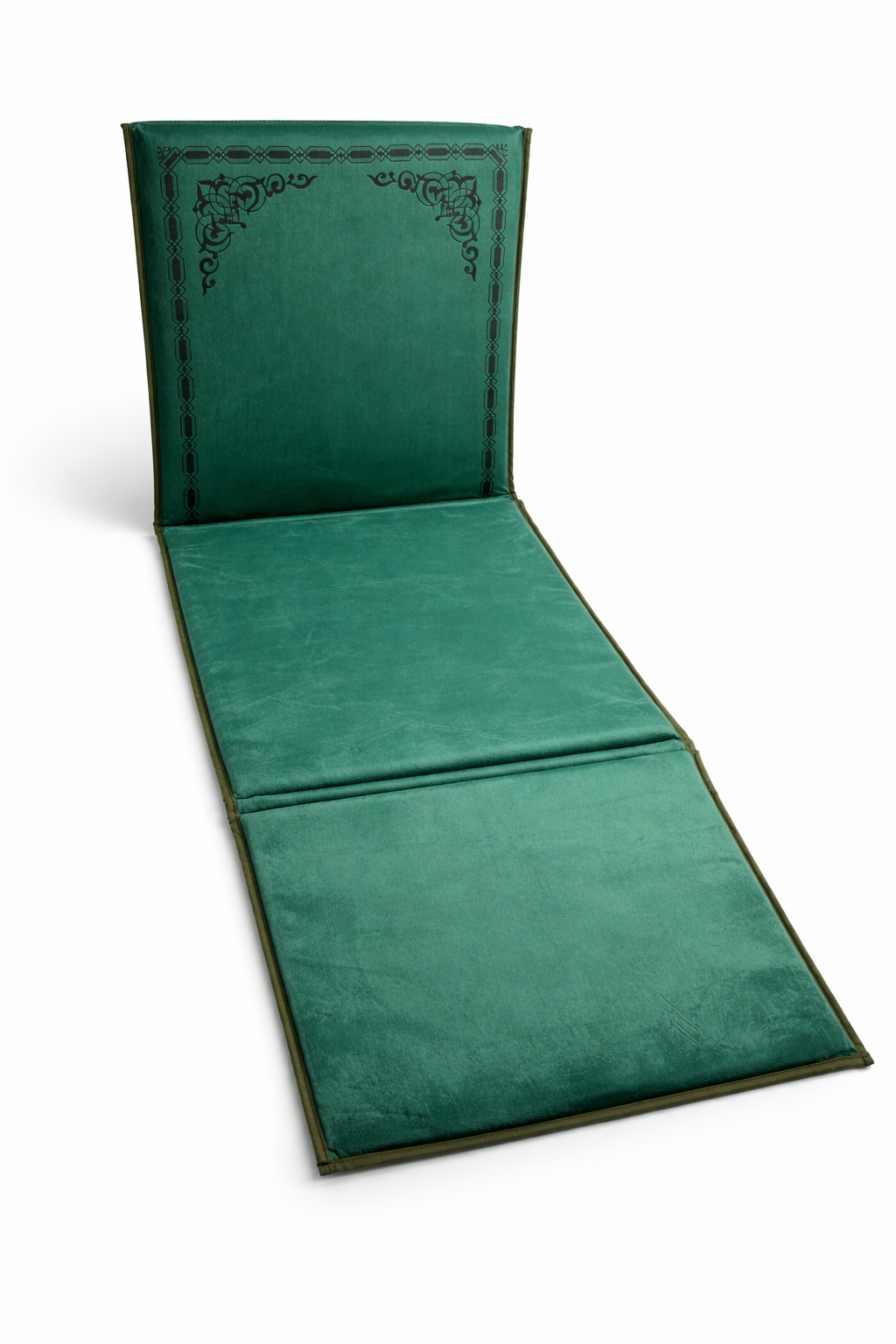 tapis avec dossier intégré vert royal velours maroc
