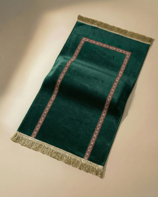 tapis de prière médical vert épais 4cm maroc