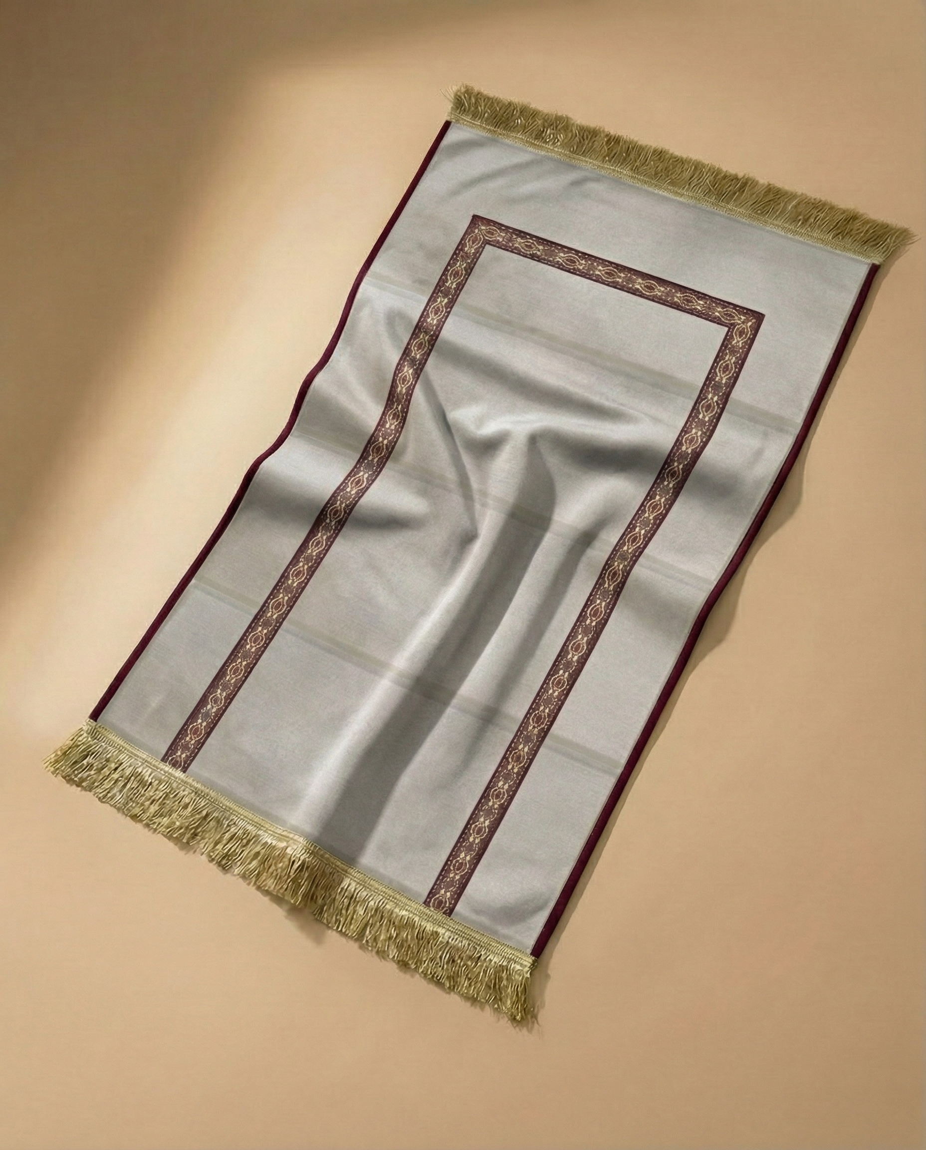 tapis de prière bab mansour beige maroc