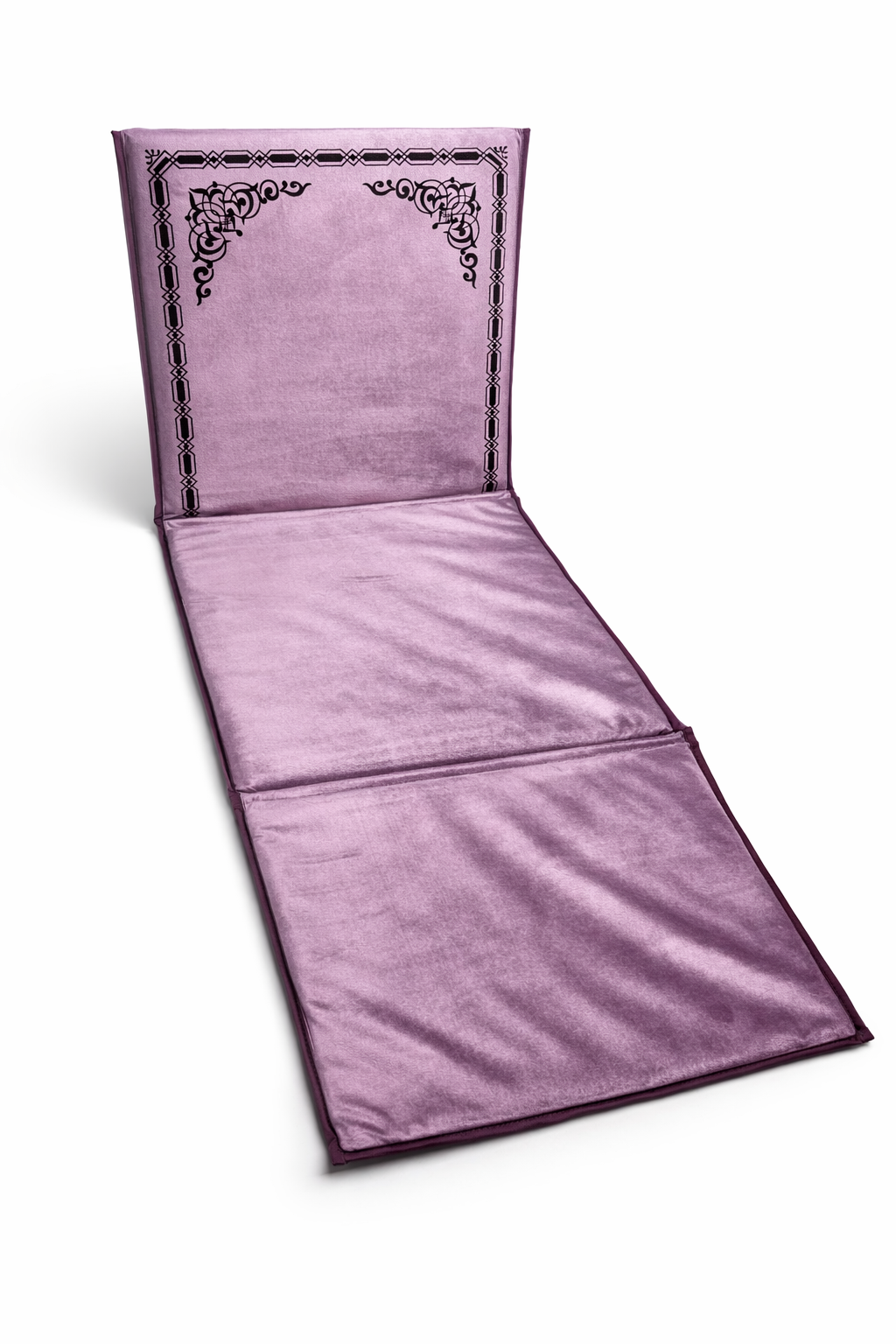 tapis avec dossier intégré mauve velours maroc
