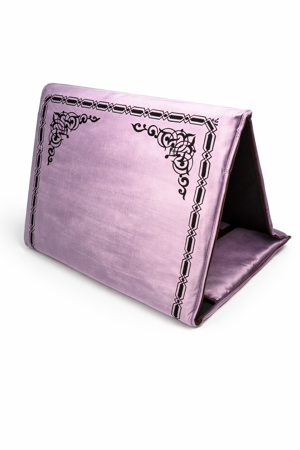 tapis de prière avec dossier mauve maroc
