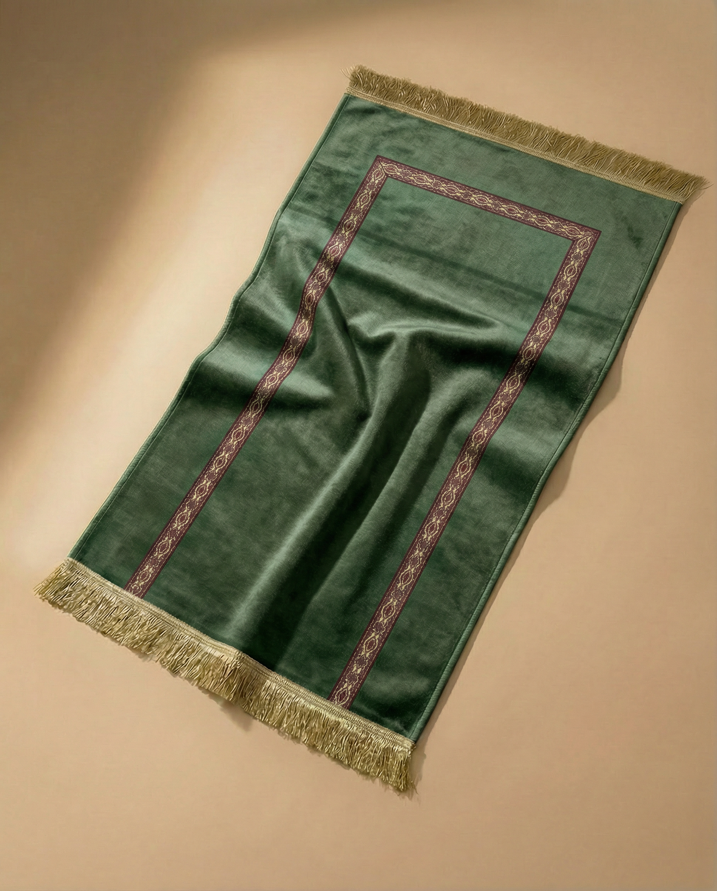 tapis de prière bab mansour vert olive maroc