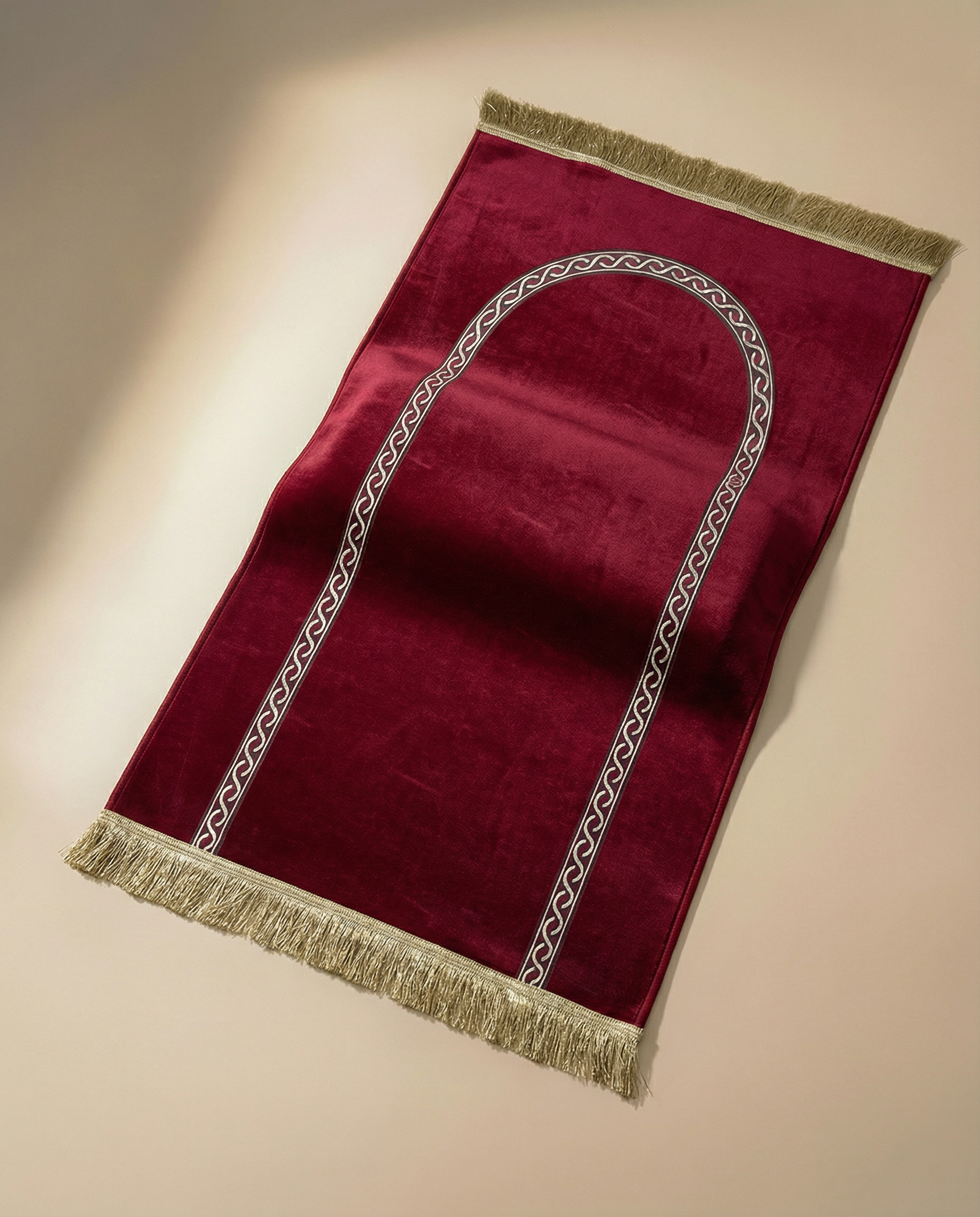 tapis de prière médical grenat épais 4cm maroc