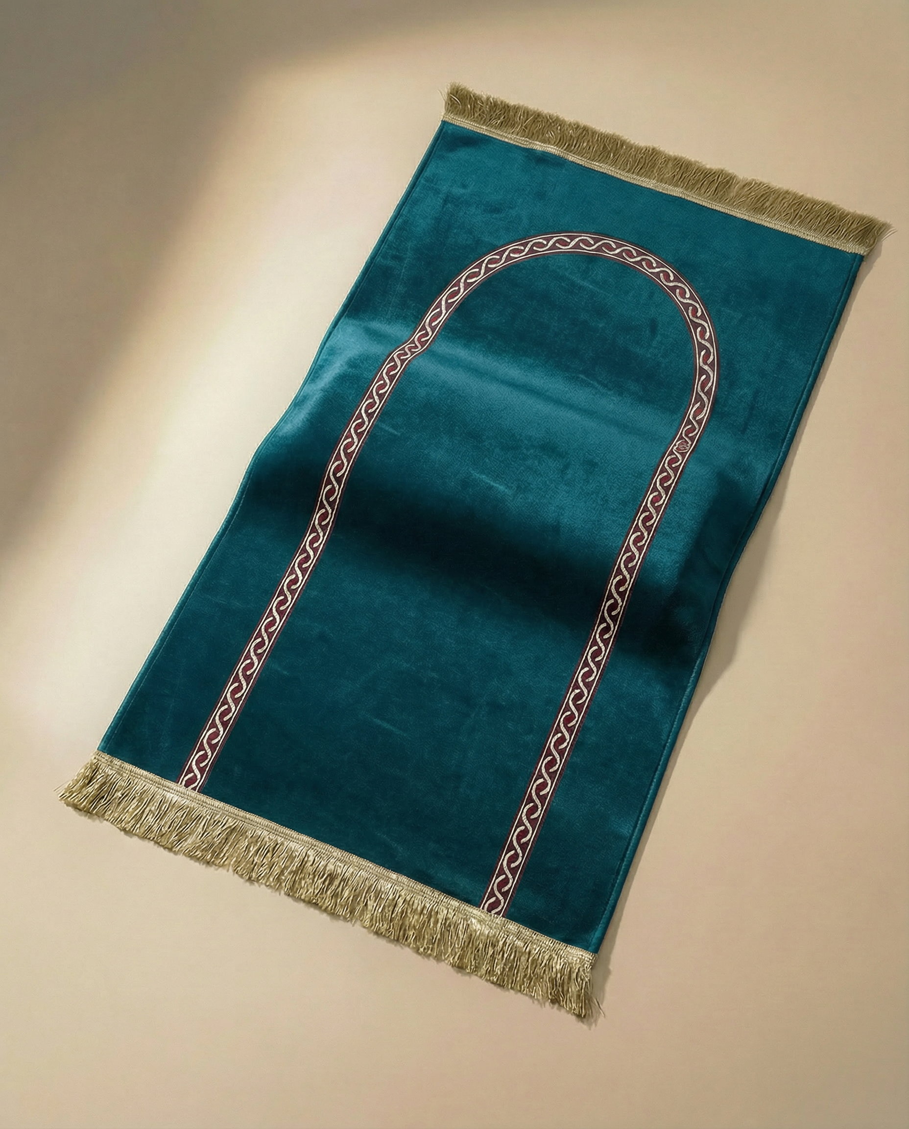 tapis de prière médical turquoise foncé épais 4cm maroc