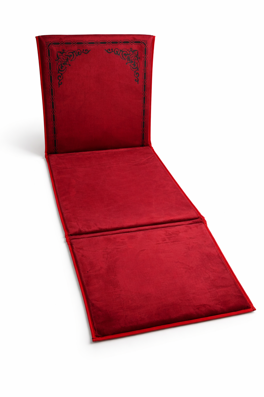 tapis avec dossier intégré grenat velours maroc