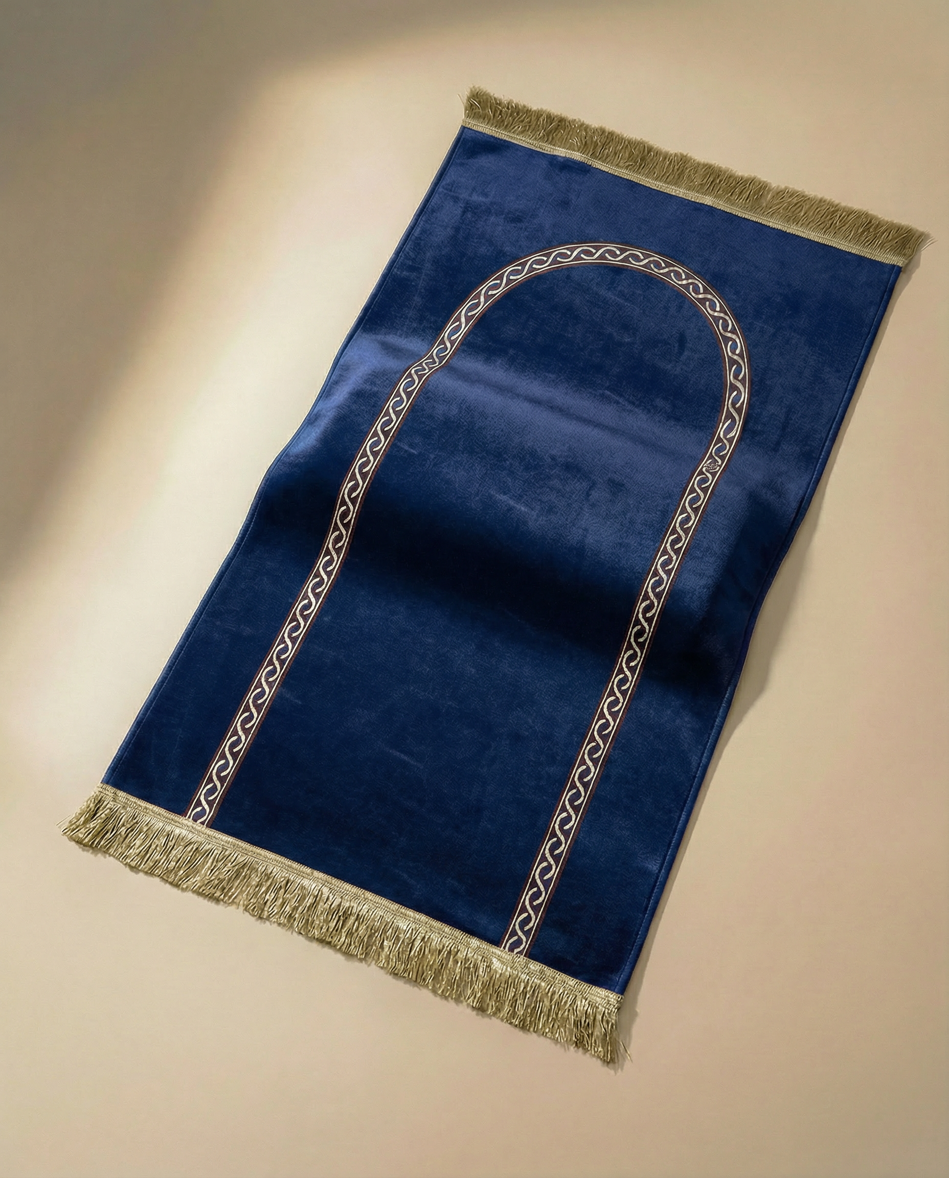 tapis de prière médical bleu épais 4cm maroc