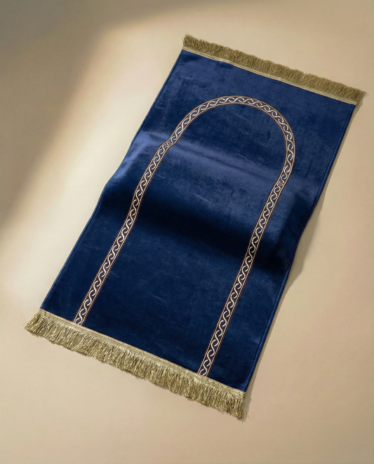 tapis de prière médical bleu épais 4cm maroc