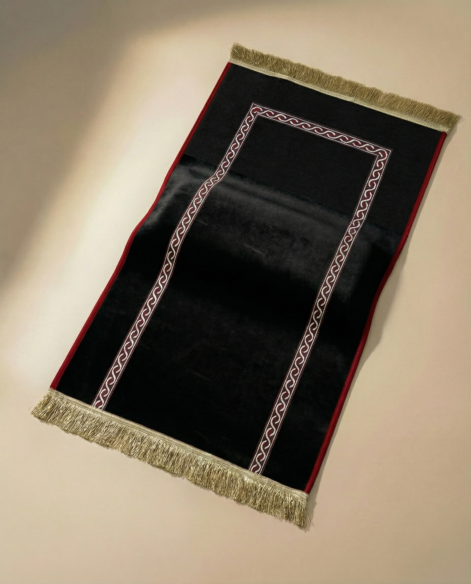 tapis de prière médical noir épais 4cm maroc